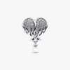 Sparkling Angel Wings & Heart Charm – Sterlingsilber Sparkling Angel Wings & Heart Charm – Sterlingsilber