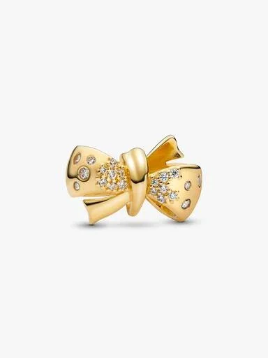 Sparkling Bow Charm – 14-karätige Vergoldung Sparkling Bow Charm – 14-karätige Vergoldung