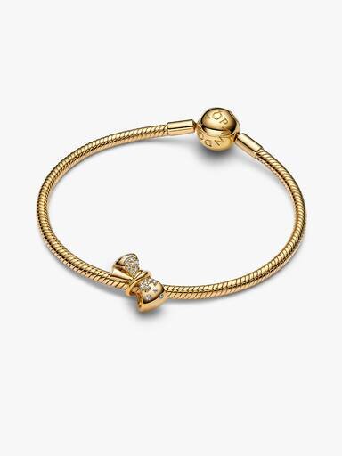 Sparkling Bow Charm – 14-karätige Vergoldung Sparkling Bow Charm – 14-karätige Vergoldung