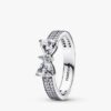 Sparkling Bow Doppelring-Set – 2er-Set