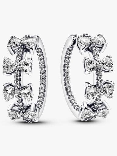 Sparkling Bow Row Ohrringe – Sterlingsilber Sparkling Bow Row Ohrringe – Sterlingsilber