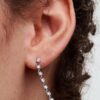 Sparkling Eight Stones Drop Ohrringe – Sterlingsilber