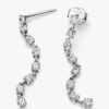 Sparkling Eight Stones Drop Ohrringe – Sterlingsilber