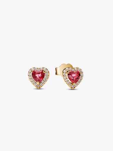 Sparkling Elevated Heart Ohrringe – 14 Karat vergoldet Sparkling Elevated Heart Ohrringe – 14 Karat vergoldet