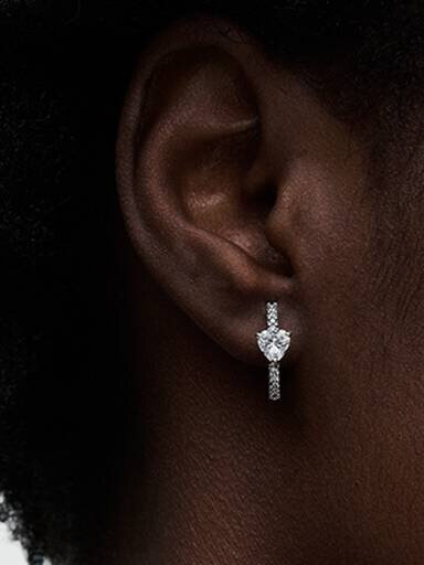 Sparkling Heart Ohrringe – Sterlingsilber Sparkling Heart Ohrringe – Sterlingsilber
