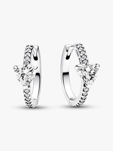 Sparkling Heart Ohrringe – Sterlingsilber Sparkling Heart Ohrringe – Sterlingsilber