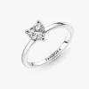 Sparkling Heart Solitaire Ring aus Sterlingsilber