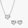 Sparkling Infinity Heart Halskette im 2er-Set