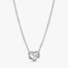 Sparkling Infinity Heart Halskette im 2er-Set