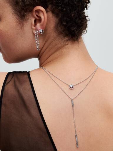 Sparkling Round Halo Ohrringe – Sterlingsilber Sparkling Round Halo Ohrringe – Sterlingsilber