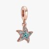 Sparkling Starfish Dangle Charm – 14 Karat Roségold-Beschichtung Sparkling Starfish Dangle Charm – 14 Karat Roségold-Beschichtung