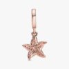 Sparkling Starfish Dangle Charm – 14 Karat Roségold-Beschichtung Sparkling Starfish Dangle Charm – 14 Karat Roségold-Beschichtung