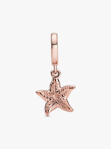 Sparkling Starfish Dangle Charm – 14 Karat Roségold-Beschichtung Sparkling Starfish Dangle Charm – 14 Karat Roségold-Beschichtung