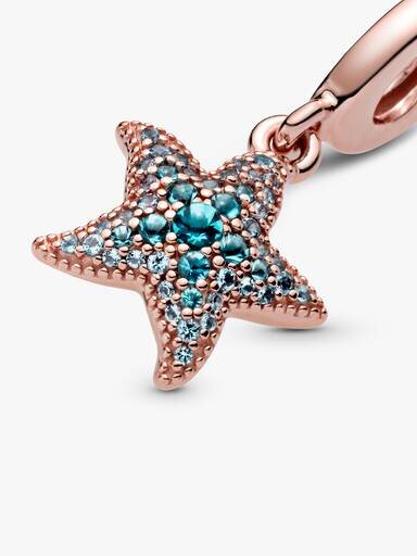 Sparkling Starfish Dangle Charm – 14 Karat Roségold-Beschichtung Sparkling Starfish Dangle Charm – 14 Karat Roségold-Beschichtung