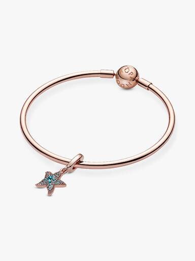 Sparkling Starfish Dangle Charm – 14 Karat Roségold-Beschichtung Sparkling Starfish Dangle Charm – 14 Karat Roségold-Beschichtung