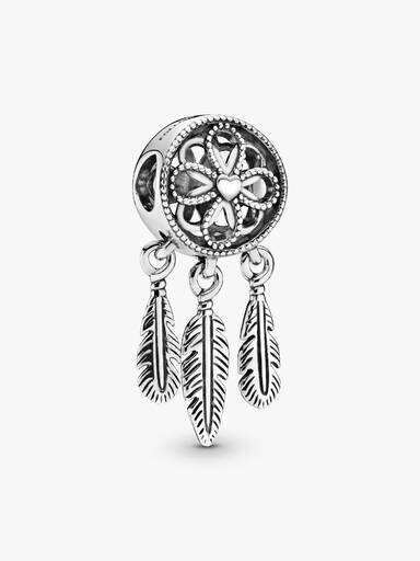 Spiritual Dreamcatcher Charm – Sterlingsilber Spiritual Dreamcatcher Charm – Sterlingsilber