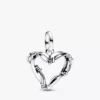 Draht-Herz-Charm aus Sterlingsilber Draht-Herz-Charm aus Sterlingsilber