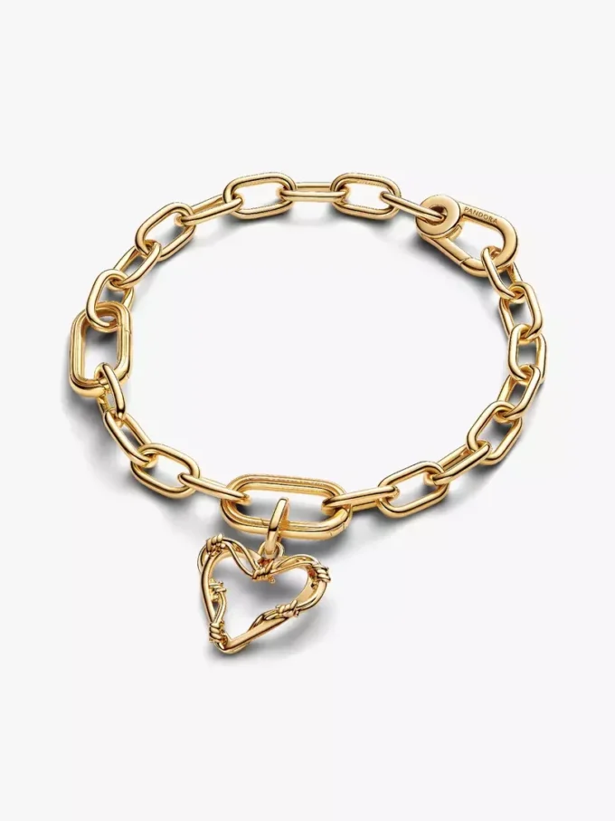 Stacheldraht-Herz-Armband-Set, 2er-Set