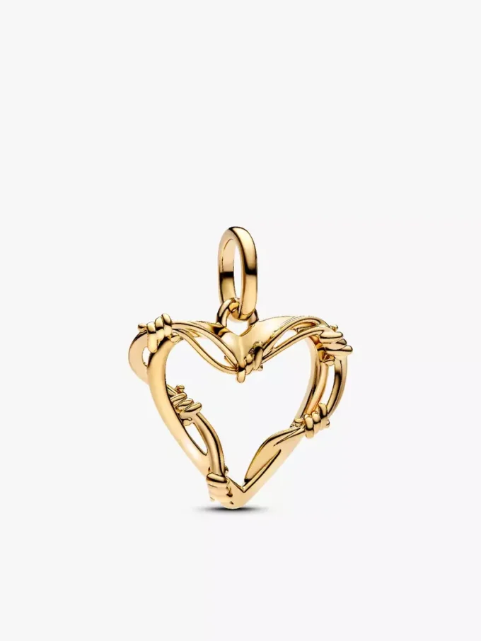Goldenes Stacheldraht-Herz-Armband-Set, 3er-Set Goldenes Stacheldraht-Herz-Armband-Set, 3er-Set
