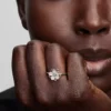 Sterlingsilber-Ring mit Kirschblütenmotiv