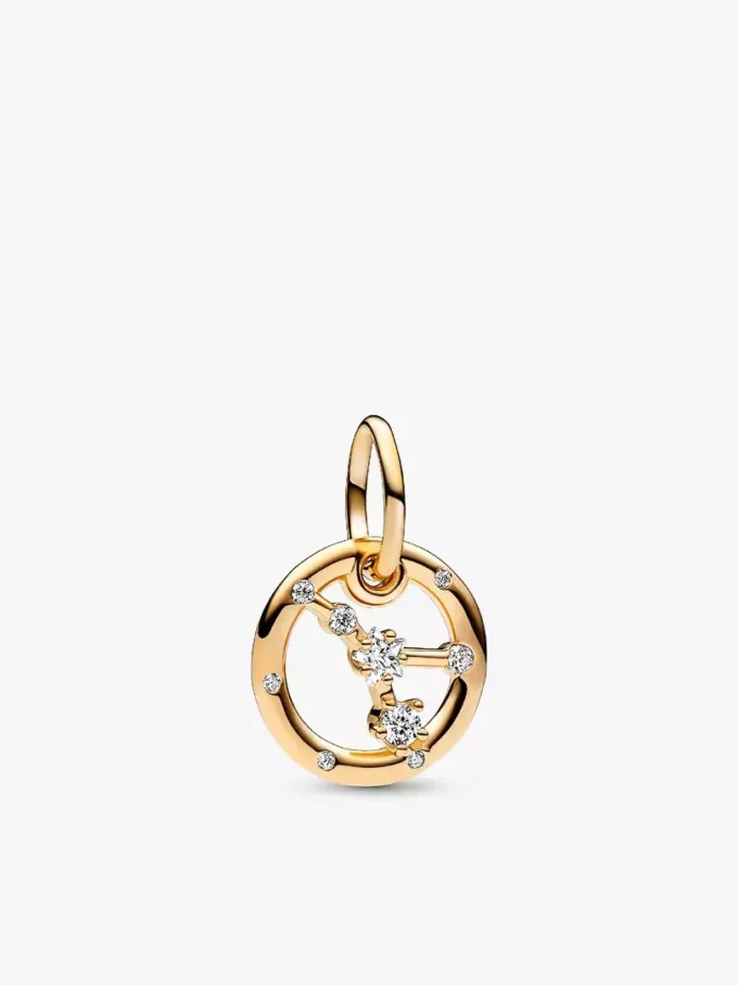 Sternzeichen-Dangle Charm „Krebs“, 14-karätig vergoldet Sternzeichen-Dangle Charm „Krebs“, 14-karätig vergoldet