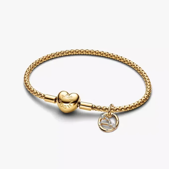 Stier-Dangle Charm-Armband-Set mit Nieten, 2er-Set Stier-Dangle Charm-Armband-Set mit Nieten, 2er-Set