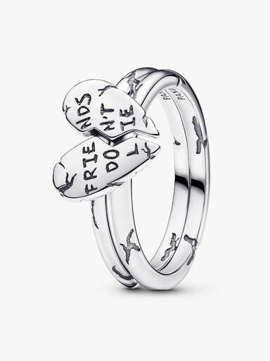 Stranger Things Friends Don’t Lie Teilbarer Ring – Sterlingsilber Stranger Things Friends Don’t Lie Teilbarer Ring – Sterlingsilber