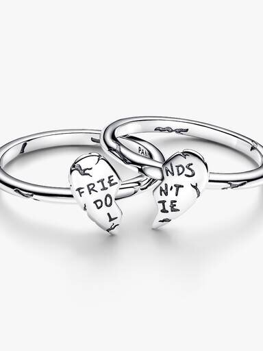 Stranger Things Friends Don’t Lie Teilbarer Ring – Sterlingsilber Stranger Things Friends Don’t Lie Teilbarer Ring – Sterlingsilber