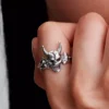 Stranger Things Hellfire Club Ring aus Sterlingsilber