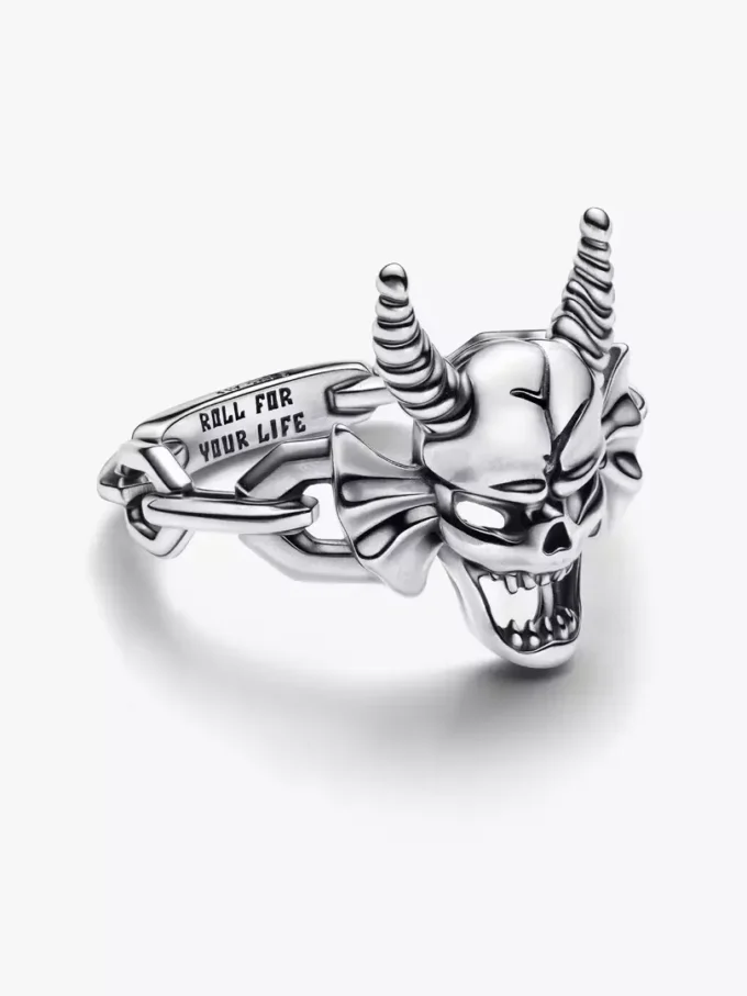 Stranger Things Hellfire Club Ring aus Sterlingsilber