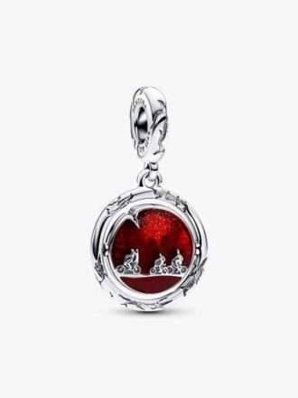 Stranger Things Im Dunkeln leuchtender Upside-Down-Dangle Charm – Sterlingsilber Stranger Things Im Dunkeln leuchtender Upside-Down-Dangle Charm – Sterlingsilber