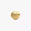Strukturierter Yin-und-Yang-Mini-Charm, 14-karätig vergoldet Strukturierter Yin-und-Yang-Mini-Charm, 14-karätig vergoldet