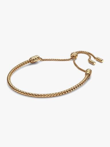 Studded Chain Slider Armband – 14 Karat vergoldet Studded Chain Slider Armband – 14 Karat vergoldet