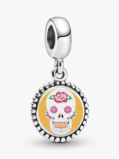 Sugar Skull Dangle Charm – Sterlingsilber Sugar Skull Dangle Charm – Sterlingsilber