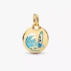 Surf-Dangle Charm mit rundem Anhänger, 14-karätig vergoldet Surf-Dangle Charm mit rundem Anhänger, 14-karätig vergoldet