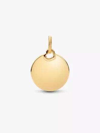 Surf-Dangle Charm mit rundem Anhänger, 14-karätig vergoldet Surf-Dangle Charm mit rundem Anhänger, 14-karätig vergoldet