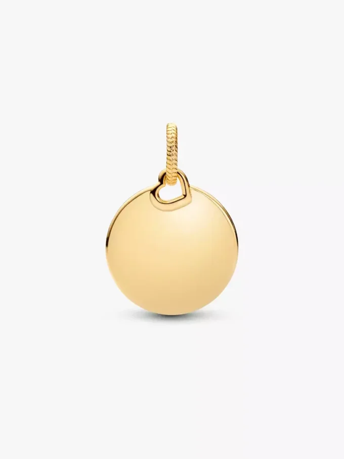 Surf-Dangle Charm mit rundem Anhänger, 14-karätig vergoldet Surf-Dangle Charm mit rundem Anhänger, 14-karätig vergoldet