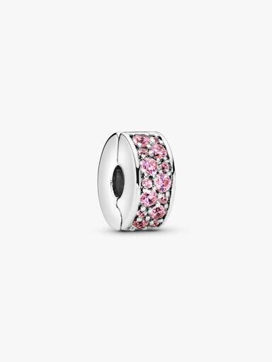 Teal-Pavé-Clip Charm – Sterlingsilber Teal-Pavé-Clip Charm – Sterlingsilber