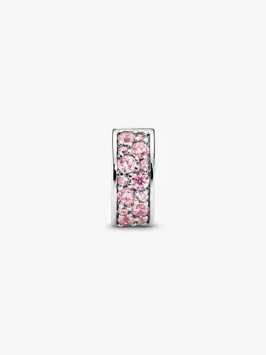 Teal-Pavé-Clip Charm – Sterlingsilber Teal-Pavé-Clip Charm – Sterlingsilber