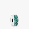 Teal-Pavé-Clip Charm – Sterlingsilber Teal-Pavé-Clip Charm – Sterlingsilber