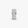 Teal-Pavé-Clip Charm – Sterlingsilber Teal-Pavé-Clip Charm – Sterlingsilber