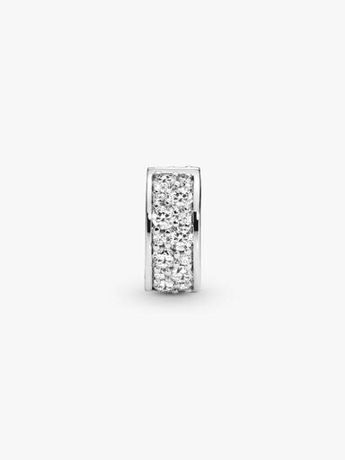 Teal-Pavé-Clip Charm – Sterlingsilber Teal-Pavé-Clip Charm – Sterlingsilber