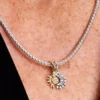 Teilbarer Sonnen- und Mond-Dangle Charm aus Sterlingsilber, 14-karätig vergoldet Teilbarer Sonnen- und Mond-Dangle Charm aus Sterlingsilber, 14-karätig vergoldet