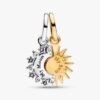 Teilbarer Sonnen- und Mond-Dangle Charm – Sterlingsilber, 14-karätige Vergoldung Teilbarer Sonnen- und Mond-Dangle Charm – Sterlingsilber, 14-karätige Vergoldung