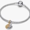 Teilbarer Sonnen- und Mond-Dangle Charm – Sterlingsilber, 14-karätige Vergoldung Teilbarer Sonnen- und Mond-Dangle Charm – Sterlingsilber, 14-karätige Vergoldung