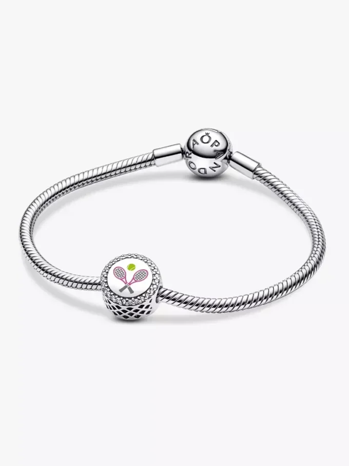 Tennis-Charm aus Sterlingsilber Tennis-Charm aus Sterlingsilber