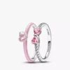 Think Pink Ring-Set, 2er-Set