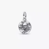 Totenkopf-Medaillon-Charm aus Sterlingsilber Totenkopf-Medaillon-Charm aus Sterlingsilber