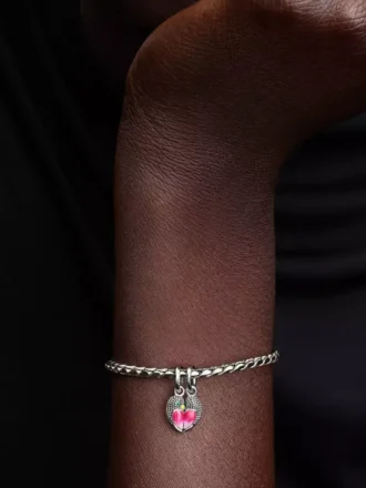Trennbarer Dangle Charm „Love Birds“ aus Sterlingsilber Trennbarer Dangle Charm „Love Birds“ aus Sterlingsilber
