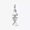 Türkisfarbener Fischgräten-Dangle Charm aus Sterlingsilber Türkisfarbener Fischgräten-Dangle Charm aus Sterlingsilber